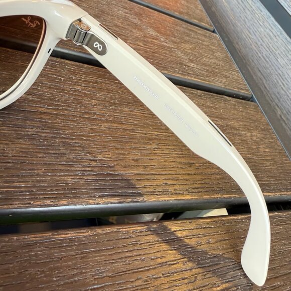 Ray-Ban Meta Skyler Glasses - Shiny Gray Frames, Pink Lenses Sunglasses - Picture 3 of 7